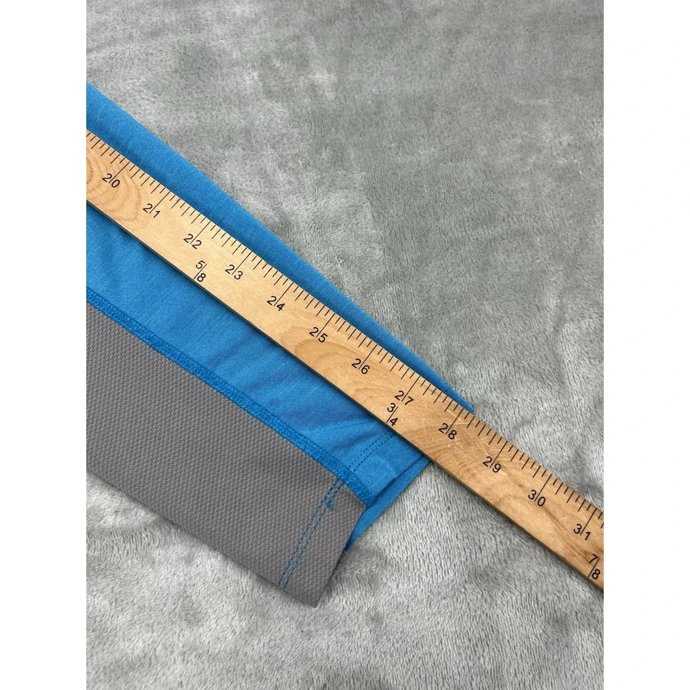 The North Face 1/4 Zip Shirt Men XL  Blue Gray Flash Dry Stretch Lightweight Run